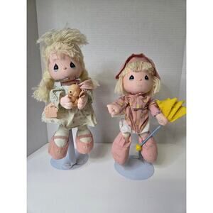 Vintage 1988 Precious Moments Cloth Dolls‎ Lot
